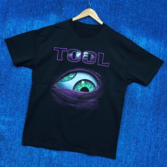 Tool Aenima CD Back Cover Eye Progressive Metal Band Tee L - Picture 3 of 4